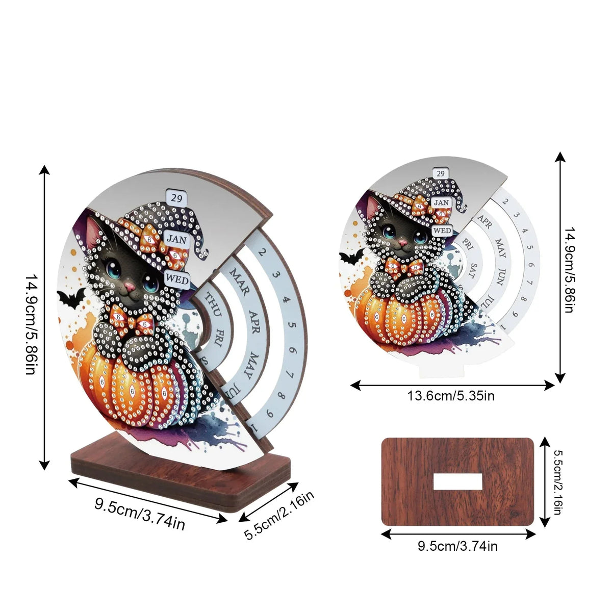 Diamond Painting Halloween-Katze