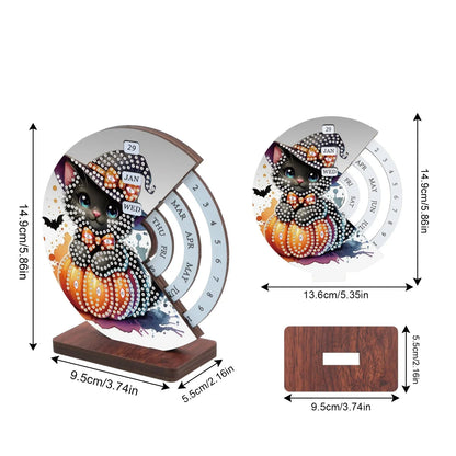 Diamond Painting Halloween-Katze