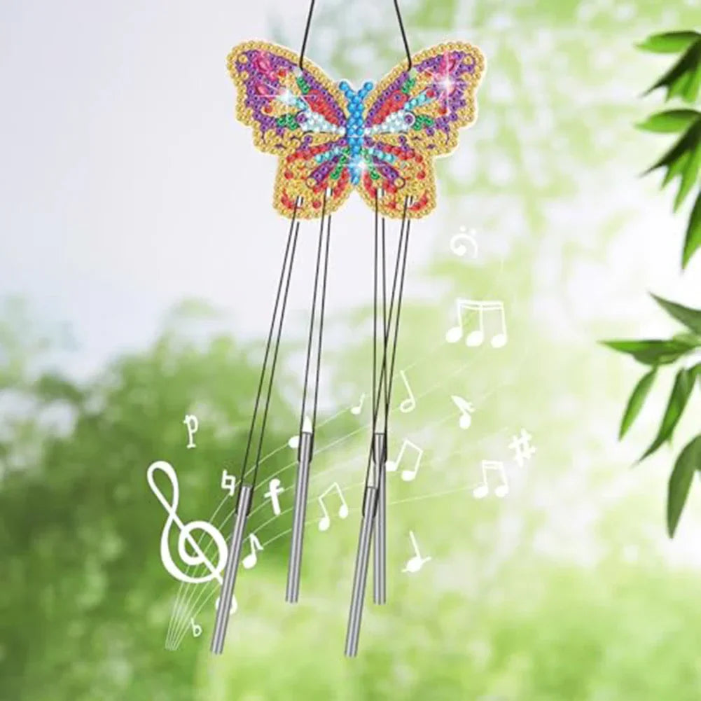 Diamond Painting Schmetterling Windspiel