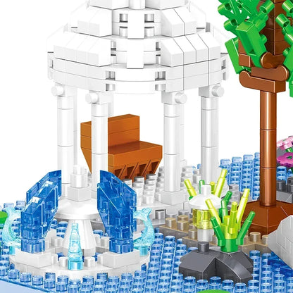 Haus auf dem Wasser Bausteinset