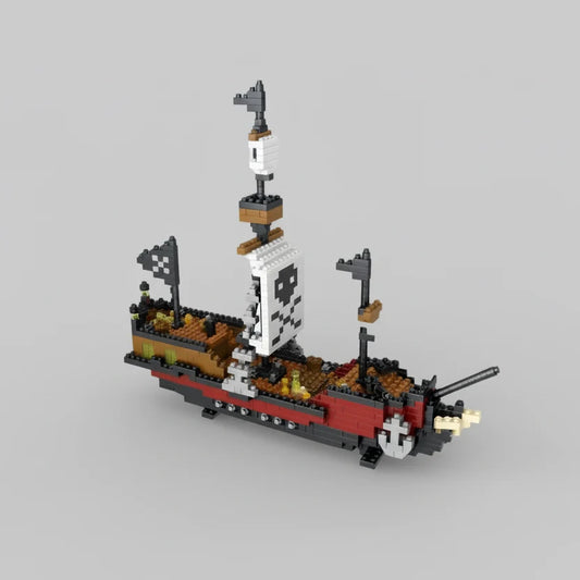 Mini-Piratenschiff Bausteinset