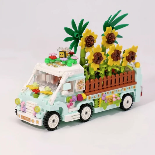 Sonnenblumenwagen Bausteinset