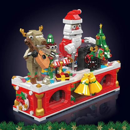Musikalisches Weihnachtsdorf Bausteinset