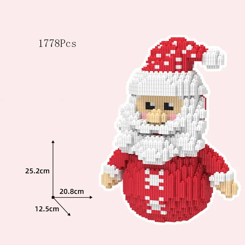 Lustiger Weihnachtsmann Bausteinset