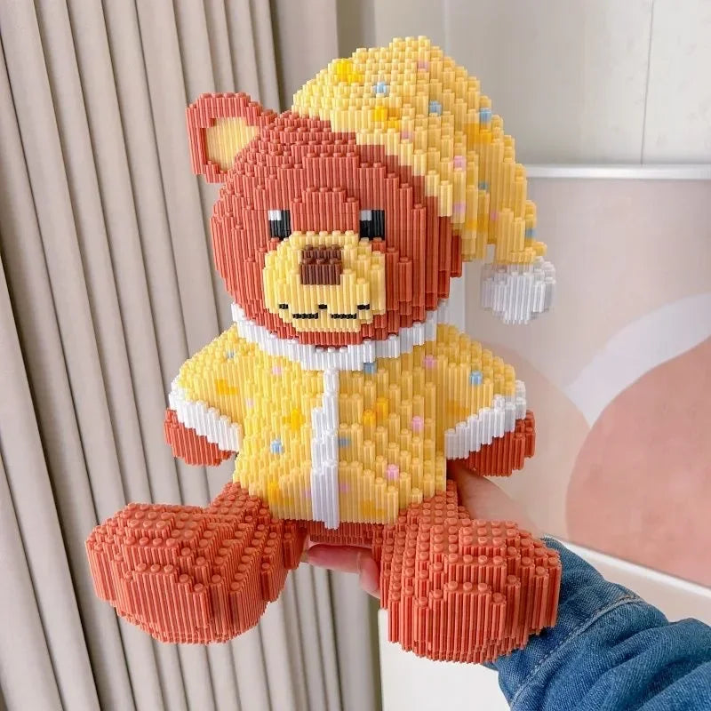 Bär mit Schlafmütze Bausteinset