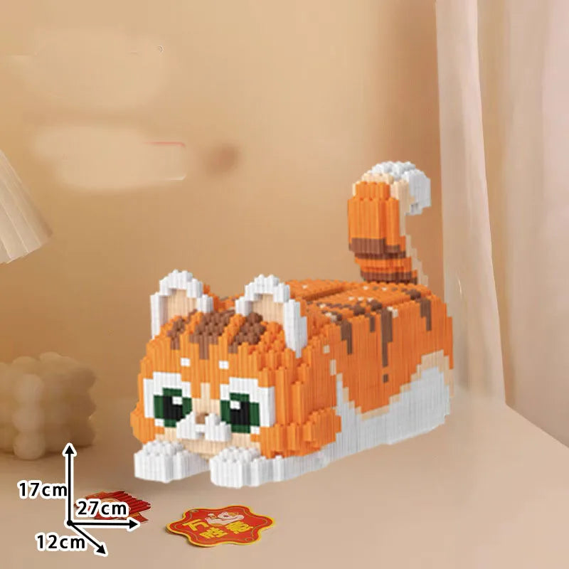 liegende Katze Bausteinset