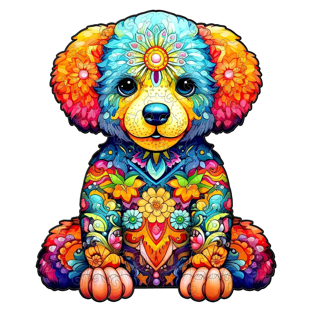 Welpe Holzpuzzle