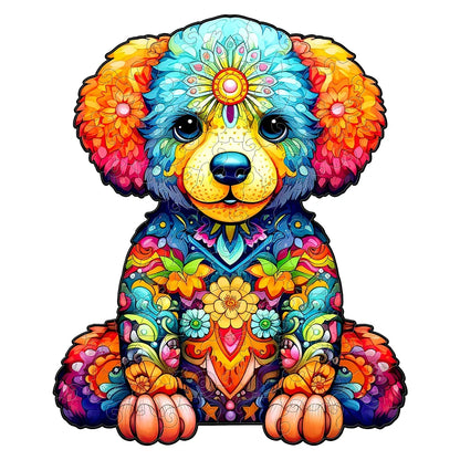 Welpe Holzpuzzle