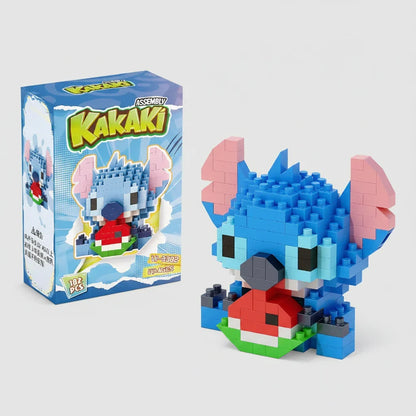 Mini blaue Wesen Bausteinset