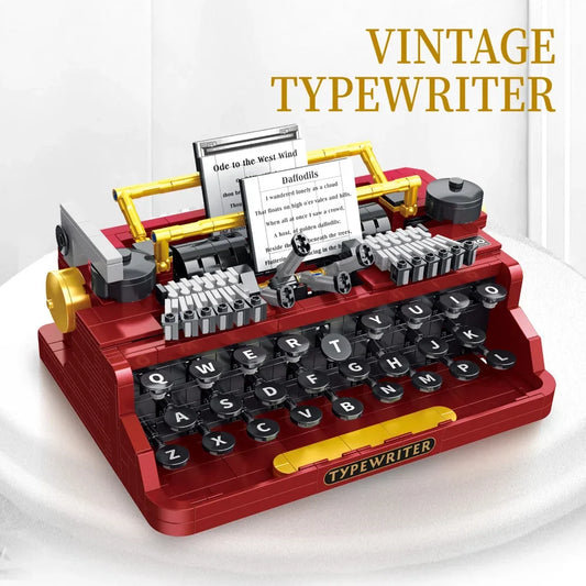 Vintage Schreibmaschine Bausteinset
