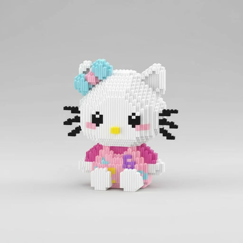 Sitzende Hello Kitty Bausteinset