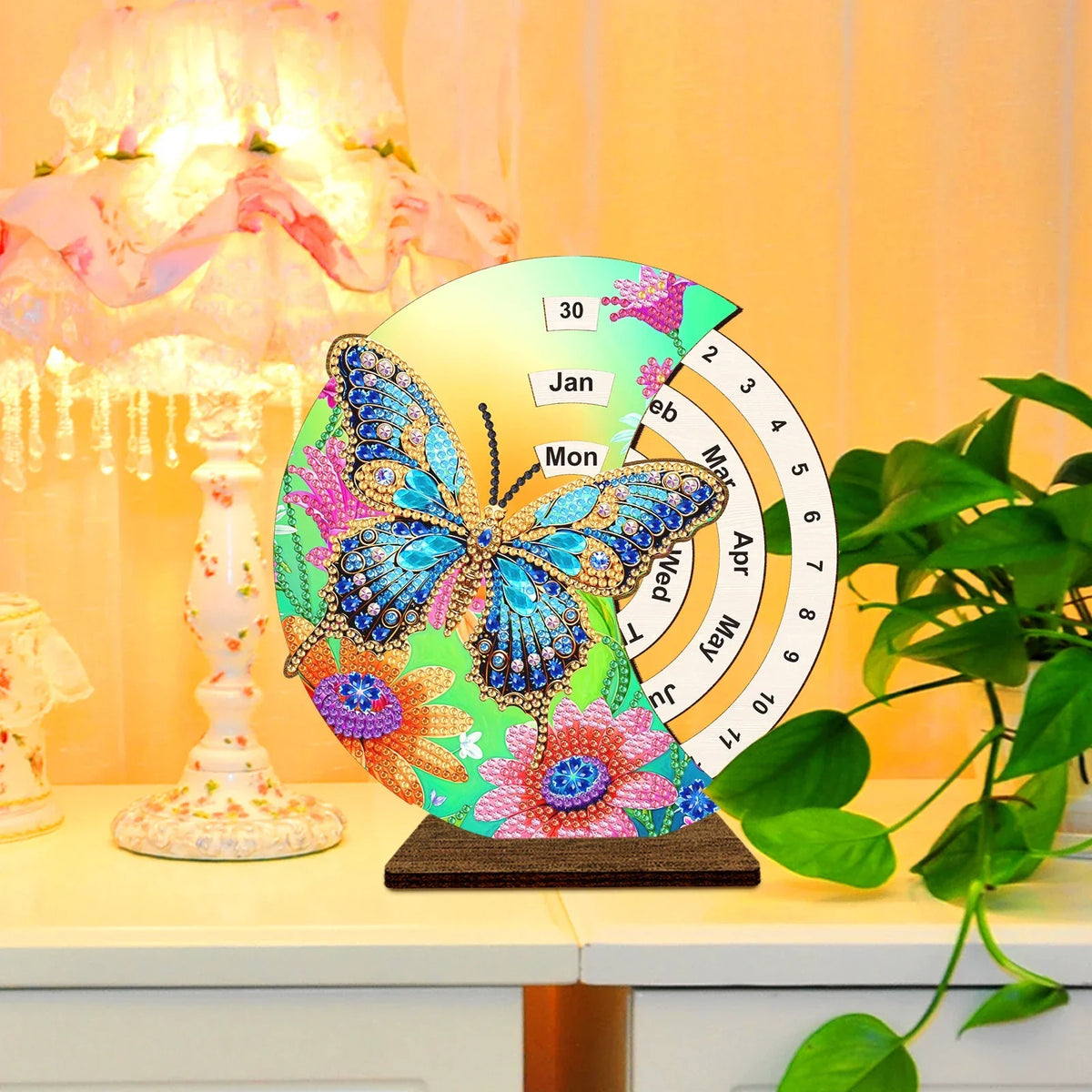 Diamond Painting Blauer Schmetterling