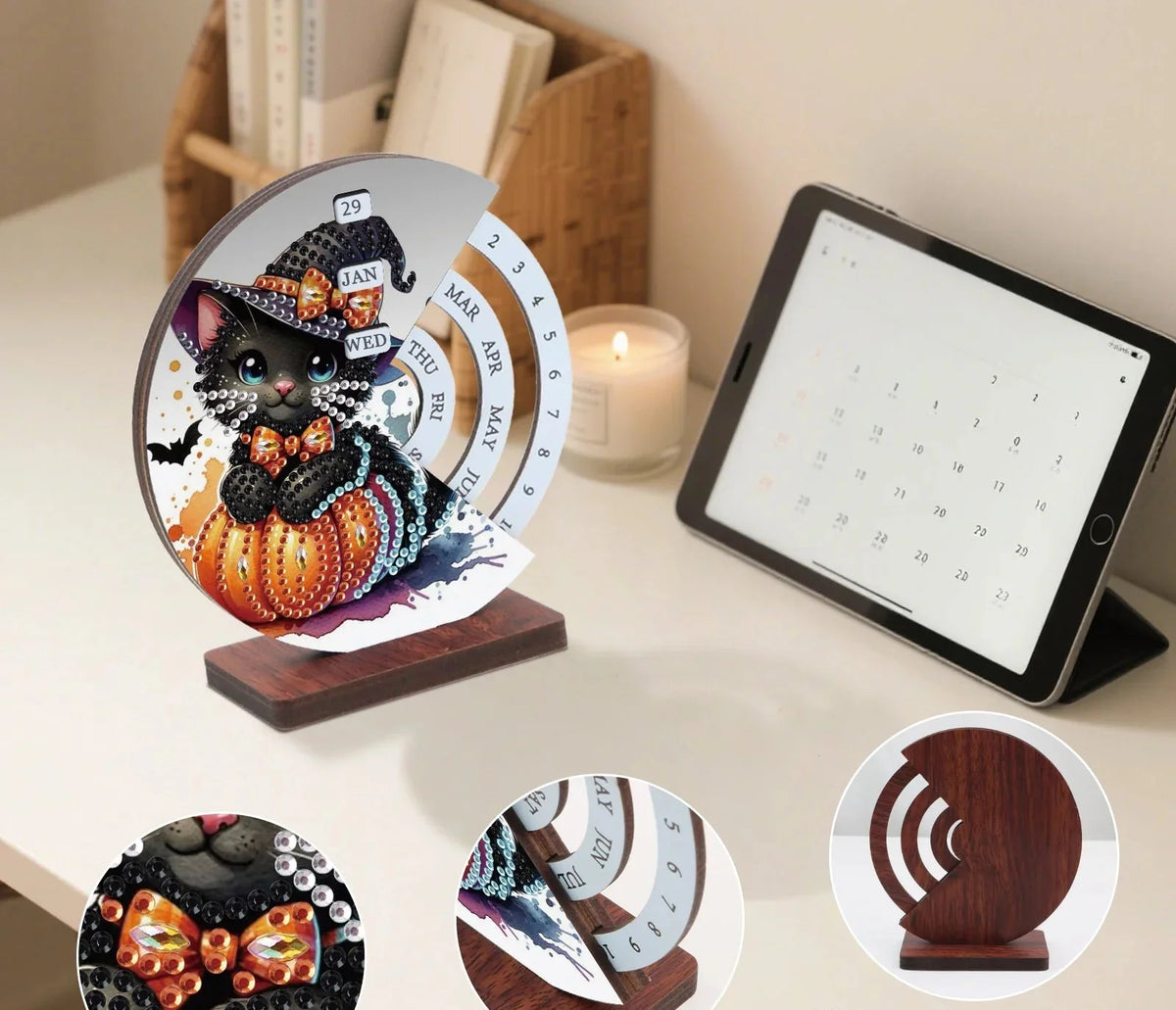 Diamond Painting Halloween-Katze