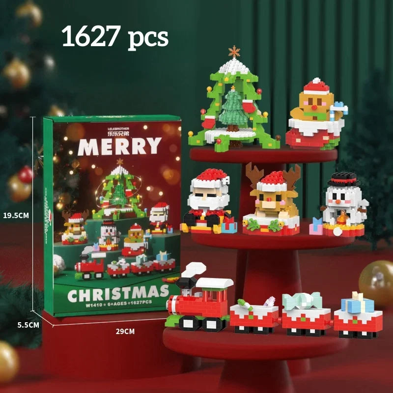 Lustige Weihnachts-Minis Bausteinset