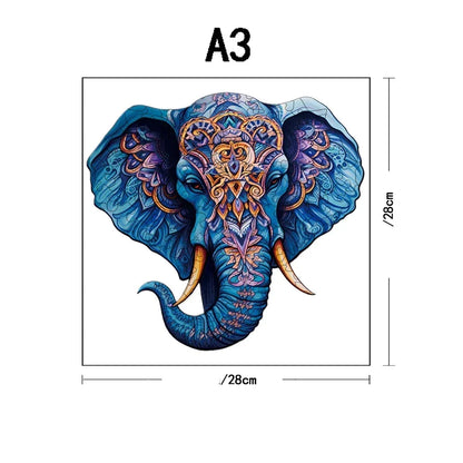 Elefant Holzpuzzle