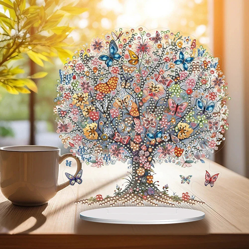Diamond Painting 5D Schmetterlingsbaum