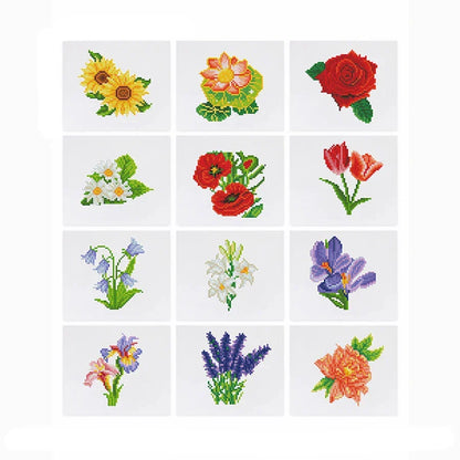Diamond Painting 12 Mini Diamond Paintings