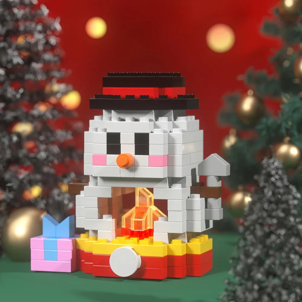 Lustige Weihnachts-Minis Bausteinset