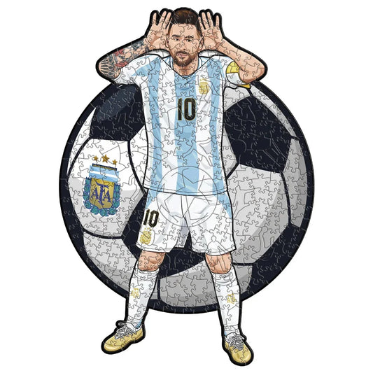 Messi Argentinien – Jubelpose Holzpuzzle
