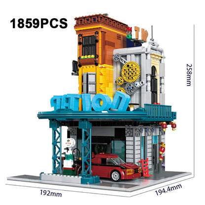 Autogarage Bausteinset