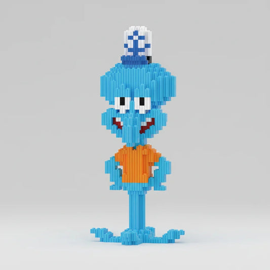 Blauer Oktopus Bausteinset