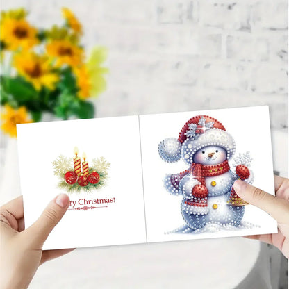 Diamond Painting Schneemann-Karten