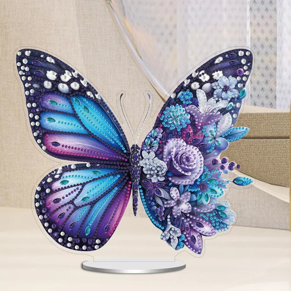 Diamond Painting 5D Lila Schmetterling