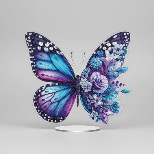Diamond Painting 5D Lila Schmetterling