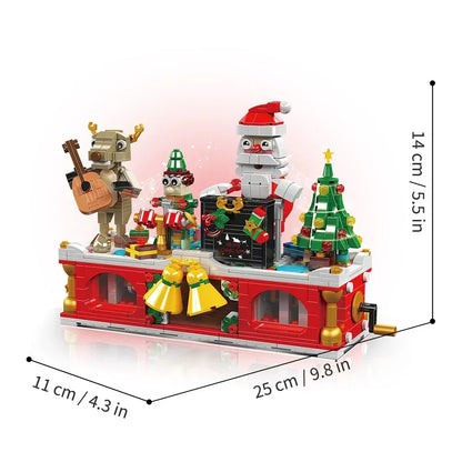 Musikalisches Weihnachtsdorf Bausteinset