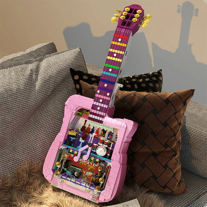 Rosa Gitarre Bausteinset
