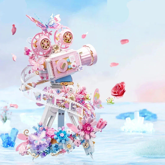 rosa Filmkamera Bausteinset