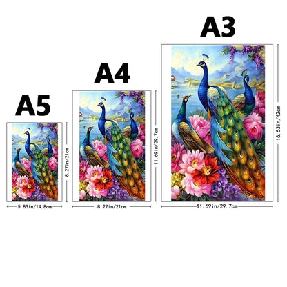 Pfauen Holzpuzzle