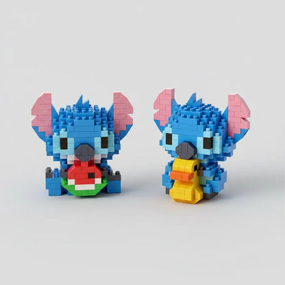 Mini blaue Wesen Bausteinset