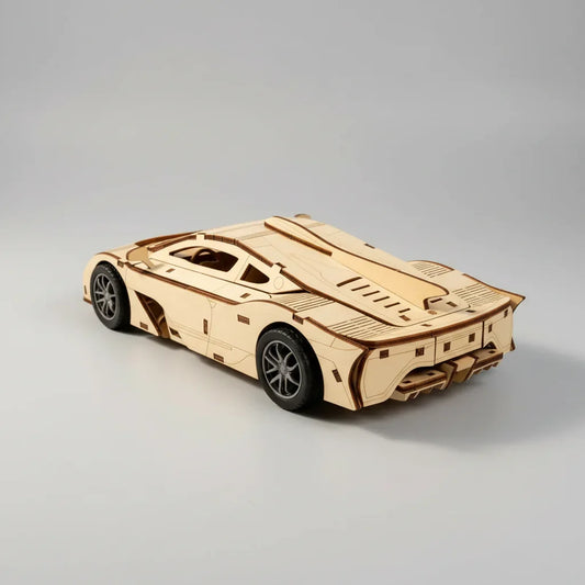 Sportwagen 3D-Holzbausatz