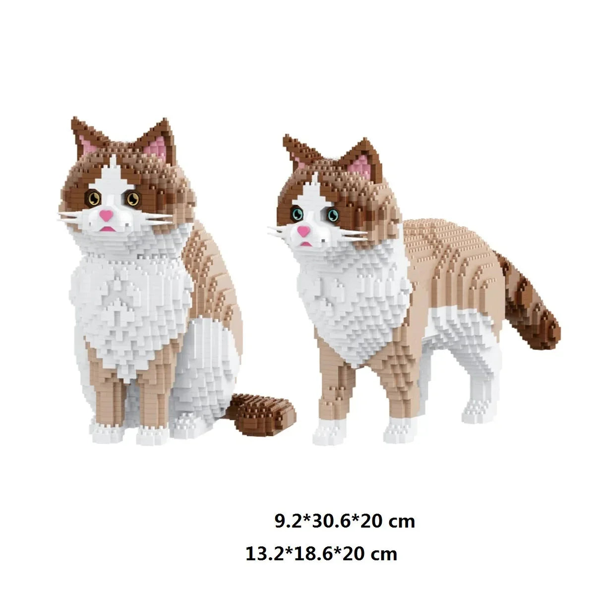 2 in 1 Ragdoll Katze Bausteinset