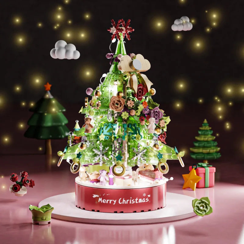 Weihnachtsbaum-Spieluhr Bausteinset