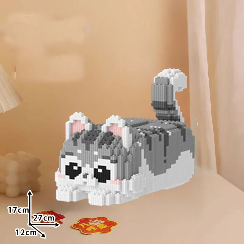 liegende Katze Bausteinset