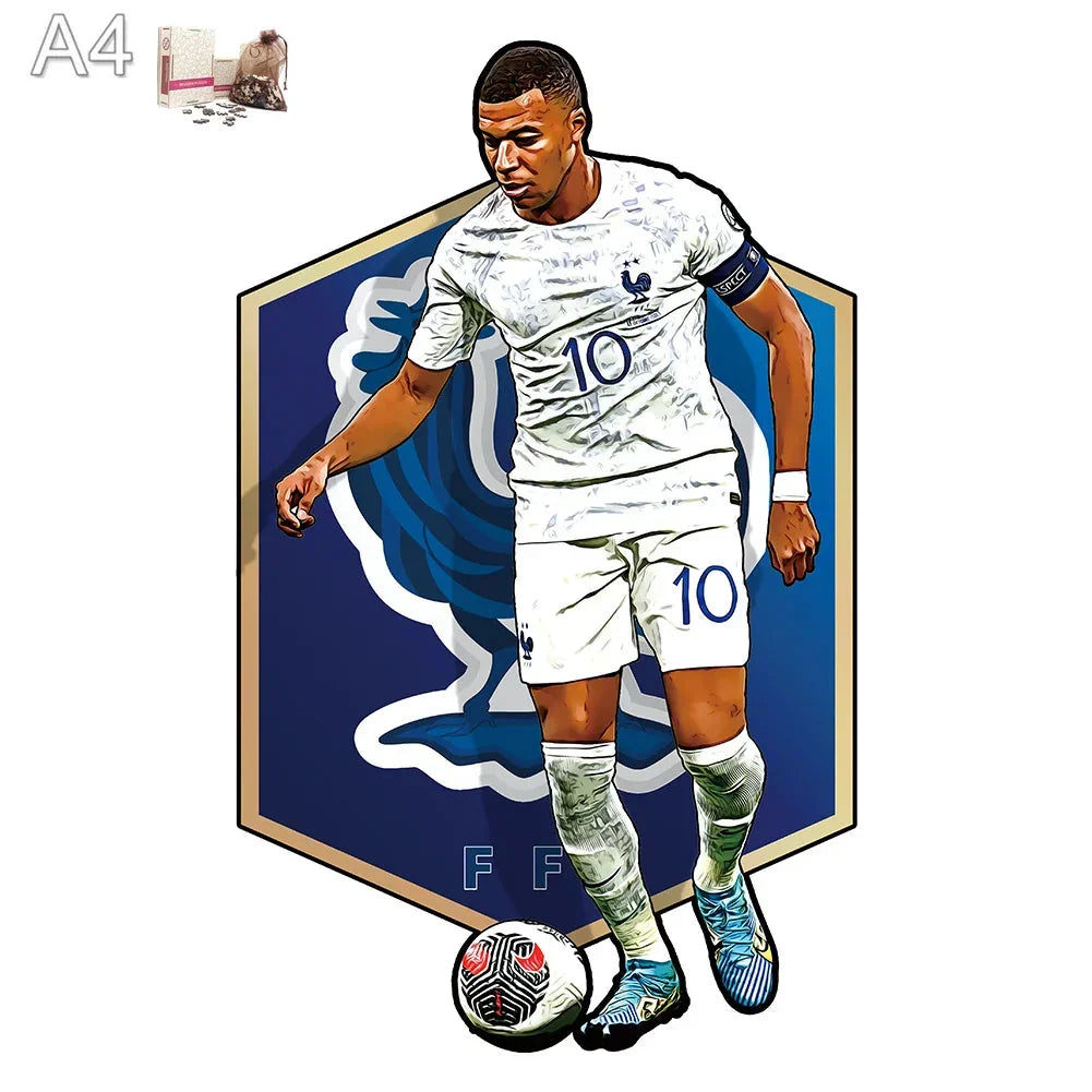Mbappé Frankreich Holzpuzzle
