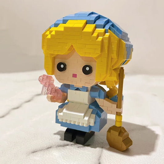 Mädchen mit Besen Bausteinset
