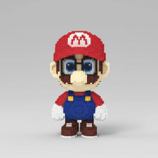 Mega Roter Klempner mit Brille Bausteinset