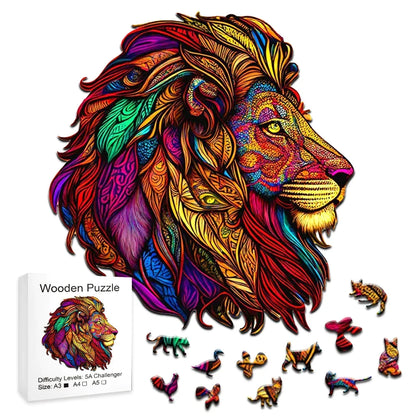 Löwe Holzpuzzle