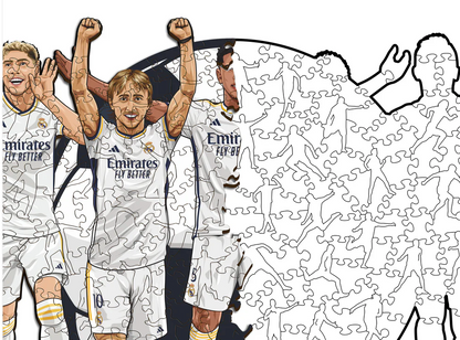 Real Madrid 5 Spieler Holzpuzzle