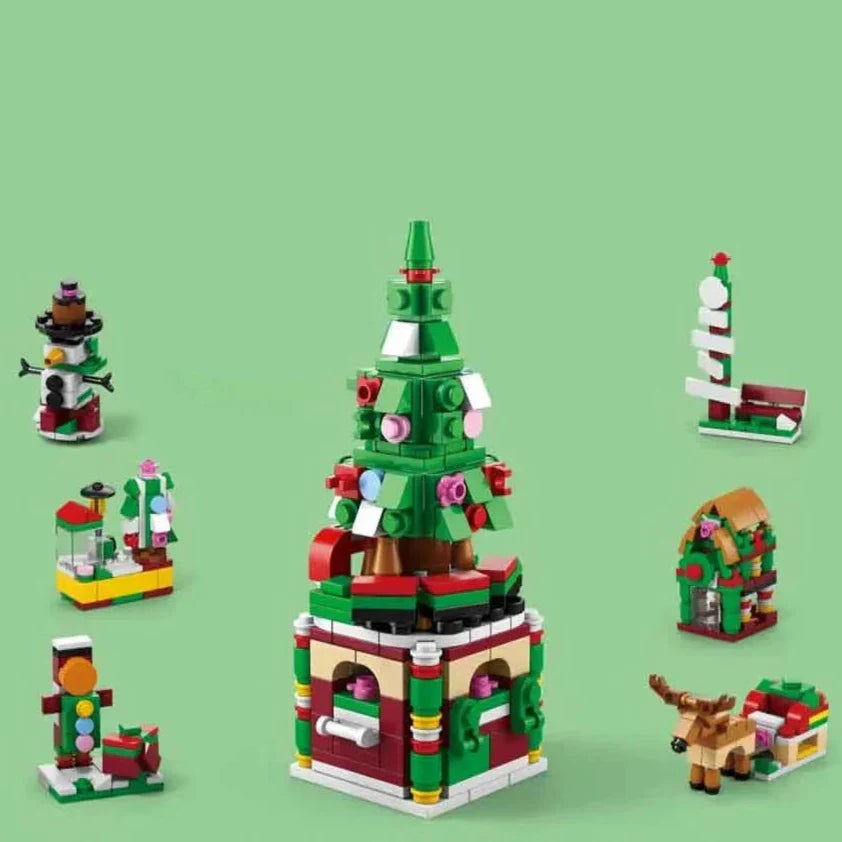 1+6 Weihnachtsgeschenkset Bausteinset