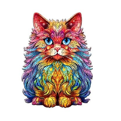 Perserkatze Holzpuzzle