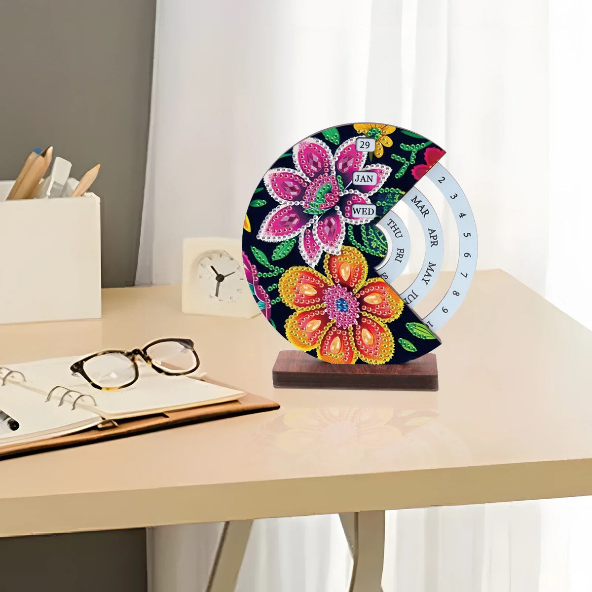 Diamond Painting Rosa & orange Blume