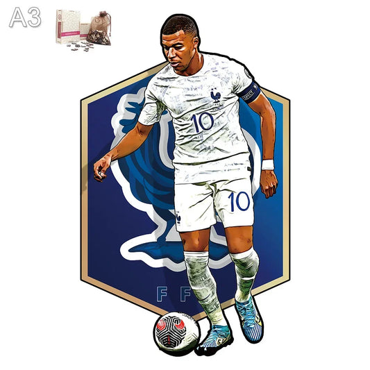 Mbappé Frankreich Holzpuzzle