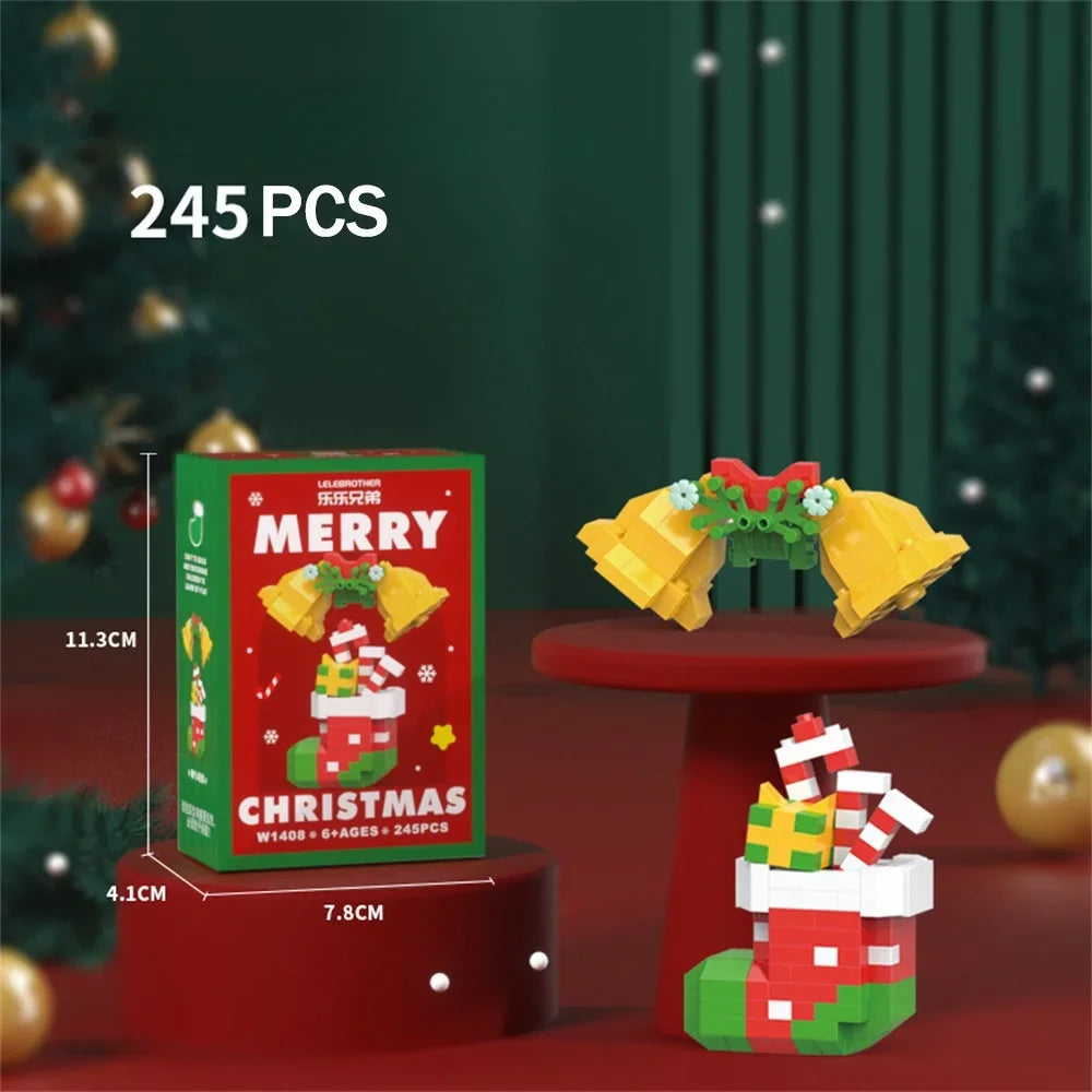 Lustige Weihnachts-Minis Bausteinset