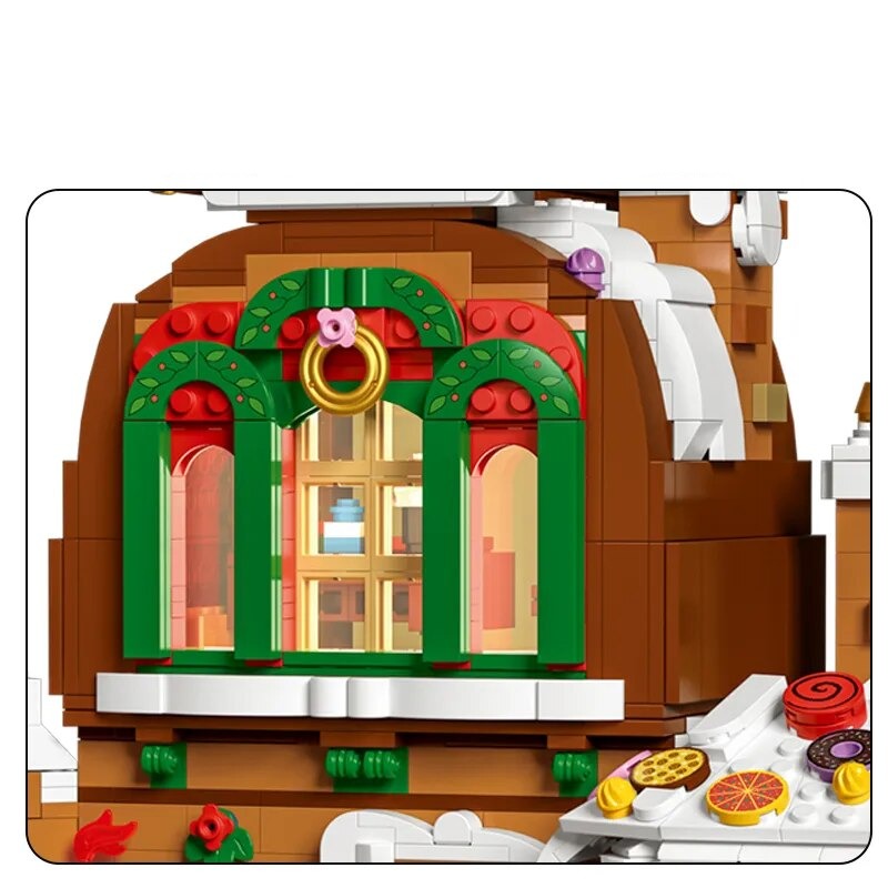 Großes Pfefferkuchenhaus Bausteinset