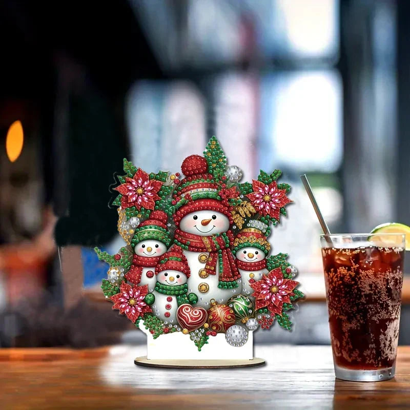 Diamond Painting 5D Schneemann-Familie