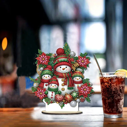 Diamond Painting 5D Schneemann-Familie